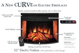 The led flame visuals offer deep, realistic fires and spread throughout the reflective liner, utilizing every angle. A New Curve On Electric Fireplaces Portablefireplace Com