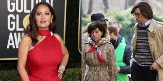 The houses the houses the houses the. Salma Hayek Praises Lady Gaga S House Of Gucci Performance