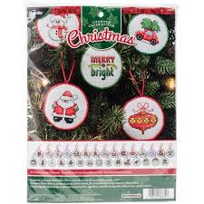 Maybe you would like to learn more about one of these? Bucilla Counted Cross Stitch Kit 2 5 Round 30 Pkg Christmas Minis Ornaments 14 Count Target