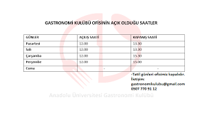 Hemen üniversite tercih listeni oluştur, o bölümü okuyana sor | hangi üniversite hangi bölüm Anadolu Universitesi Gastronomi Kulubu Home Facebook