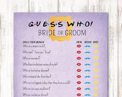 Fun group games for kids and adults are a great way to bring. Friends Tv Show Trivia Bridal Shower Game Printable How Well Etsy Friends Bridal Shower Friends Bridal Bridal Shower Invitations Printable