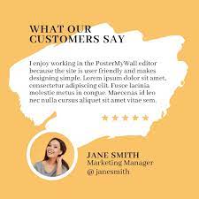 Check spelling or type a new query. Gelb Kunden Testimonial Feedback Bewertung G Vorlage Postermywall