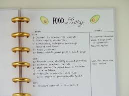 Using A Journal For Your Health Goals Can Health With Long Term Change Goals Bullet Journal List Of Bullet Journal Pages Food Diary