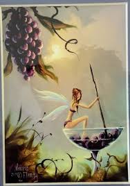Vincent Fleming Fairy Grapes Wine Art Print Art Prints