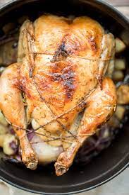 Dutch Oven Whole Roast Chicken Recipe Roast Chicken Dutch Oven Whole Chicken Cooking Whole Chicken