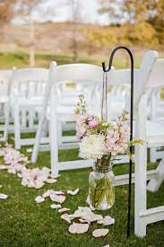 23 Mason Jar Ideas From Real Weddings In 2020 Outdoor Wedding Decorations Wedding Ceremony Decorations Fun Wedding Decor