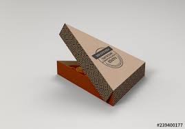 Download Triangle Pizza Slice Box Mockup Stock Template Adobe Stock