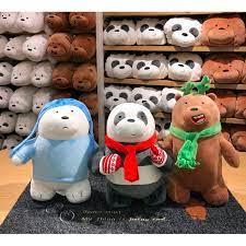 Since its first store opened in guangzhou in 2013, miniso has opened more than 4,200 stores in over 80 countries and regions in 7 years. Miniso We Bare Bears Christmas Edition Stuffed Plush Toy Panda Grizz Ice Bear Shopee Philippines