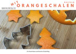 Basteln mit kindern advent winter und weihnachten. Orangenschalen Ausstechen Anstatt Kekse Weihnachtsdeko Selber Basteln