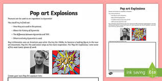 Completely free and completely online. Roy Lichtenstein Colouring Pages Grades 1 3 Art
