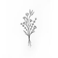 Wildflower Bunch Tattoo Wildflower Tattoo Flower Tattoo Designs Dainty Tattoos