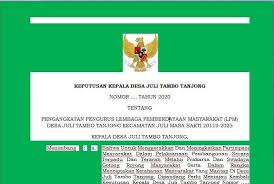 Check spelling or type a new query. Terbaru Contoh Sk Kepela Desa Tentang Pengangkatan Pengurus Lpm Formst Ms Word Media Brita Rakyat