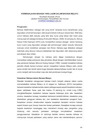 Bahasa melayu menjadi salah satu tunjang konsep kenegaraan. Maksud Polemik Dalam Bahasa Malaysia