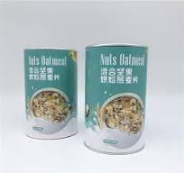 Composite Paper Material EOE Top Airtight Oatmeal Packaging Can