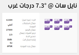 يمكنك ضبط التردد علي جهاز الارسالة الخاص بكل بكل سهولة والقناة لها اشارة قوية علي القمر الصناعي نايل سات وبها الكثير من المميزات بجودتها المميزة ونقاء صورتها وهي رقم واحد في العالم ببث محتوي رياضي وهي افضل. ØªØ±Ø¯Ø¯ Ù‚Ù†Ø§Ø© Bein Sport Ø§Ù„Ù…ÙØªÙˆØ­Ø© Ø¹Ù„Ù‰ Ø§Ù„Ù†Ø§ÙŠÙ„ Ø³Ø§Øª Ø§Ø¬Ø¯Ø¯ ÙˆØ§Ø­Ø¯Ø« ØªØ±Ø¯Ø¯ Ù„Ù‚Ù†Ø§Ø© Bein Sport Ø±Ù‡ÙŠØ¨Ù‡