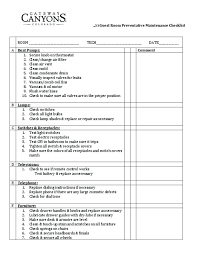 Daily Checklist For Hotel Maintenance Kleo Beachfix Co