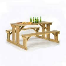 Forest garden refectory wooden garden table 1.8m. Wooden Picnic Table Bench Set For Outdoor Garden Or Patio Dining With 8 Seating Garden Chairs Swings Benches Garden Patio Plastpath Com Br