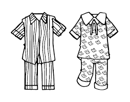 Los Pijamas Para Colorear