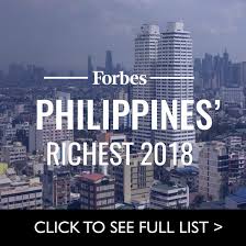 Jaime augusto zobel de ayala (born 1959) is a filipino businessman. Philippines Richest 2018 Real Estate Tycoons Post Gains Amid Declines For Most Others