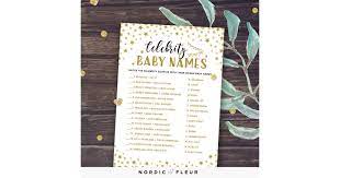 Comedian amy schumer received some backlash for her firstborn son's name. Celebrity Baby Names Printable Matching Game 50 Easy To Print Baby Shower Games Because Being Pregnant Is Already Hard Enough Popsugar Family Photo 3
