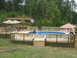 Bossier City Shreveport La Sunset Decks And Pergolas Pools In Ground Pools Pool Houses Above Ground Pool Decks