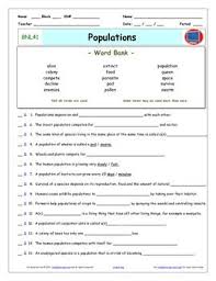 Bill Nye Populations Worksheet Answer Sheet And Two Quizzes Magic School Bus Bill Nye Magic School