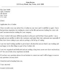 Cashier Cover Letter Example Icover Org Uk