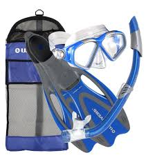 u s divers cozumel mask u002f seabreeze snorkel u002f proflex fins u002f gear bag set