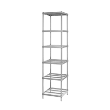 Utility shelving for garages, home interior, storage rooms, trade, offices, workshops and industries. Design Ideas Meshworks Silver 6 Tier Steel Shelving Unit 18 In W X 71 In H X 18 In D 3419359 The Home Depot