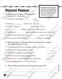I admire thomas edison who invented the light bulb. Possessive Pronouns Grade 3 Printable Test Prep And Tests Skills Sheets