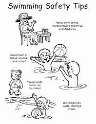 Summer Safety Coloring Page Viati Coloring Summer Safety Water Safety Lessons Swimming Safety