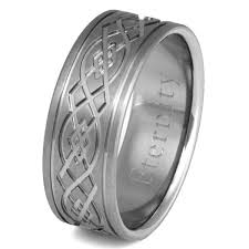 Irish wedding bands provide a striking alternative to the more conventional wedding ring style. Titanium Irish Celtic Wedding Rings Ck52 Titanium Rings Studio