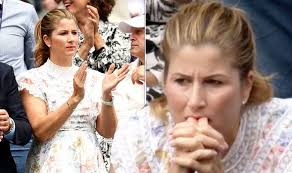 Mirka federer, wife of roger federer puts on her rain jacket on rod laver arena during a rain delay on day one of the 2020 australian open at. Mirka Federer Roger Federer S Wife Appears Tense In Crowd While Watching Wimbledon Final Big World Tale
