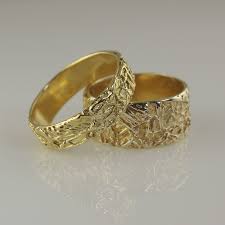 His And Hers Weddings Ring Set Two Tone Ring Set Matching Rings Couples Ring Set Solid Gold Ring Band Set His And Hers Band Couples Ring Set