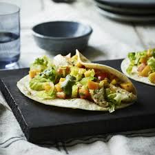 Baja style fish tacos are a regional style of taco found in san diego and the baja region of mexico, just south of san diego. Fish Tacos With Fresh Mango Salsa Harris Farm Markets