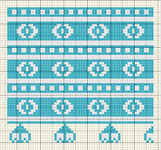 Embroidery Chart Of A Romanian Geometric Design