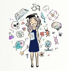 Graduation Bachelor In Biology Science Biology Graduation Drawing Painting Art Artrage Sketc Biology Drawing Graduation Drawing Graphics Inspiration