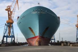 Ship Photos Of The Day Emma Maersk Departs Damen Shiprepair Brest Gcaptain Brest Sailing Adventures Ship