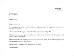 Formal Resignation Email Format