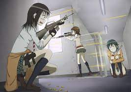 naruse ibara, fukasaku aoi, and nomura taeko (coppelion) drawn by dondurma  | Danbooru