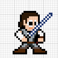 Rey Perler Bead Pattern Easy Perler Bead Patterns Geeky Cross Stitch Minecraft Quilt