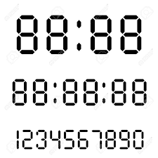 Well this was a gift to an american motors employee. Digital Clock Numbers Set For A Digital Watch And Other Electronic Royalty Free Cliparts Vectors And Stock Illustration Image 100986418