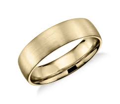 Matte Classic Wedding Ring In 14k Yellow Gold 6mm Blue Nile Mens Gold Wedding Band Mens Wedding Rings Gold Brushed Gold Wedding Band