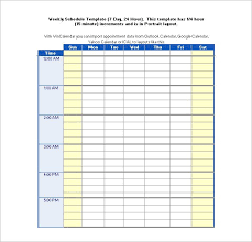 30 Hourly Chart Template Simple Template Design