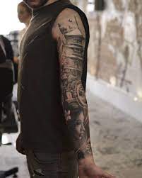 Usually, japanese tattoos sleeve have a unique and particular aesthetic. First Tattoo Finished A Full Arm Asian Inspired Sleeve 7 Months 36 Hours 7 Sessions Later Tattoo