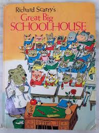 Each zany illustration features plenty of friendly animal characters going to work. Richard Scarry Book Great Big Schoolhouse Hardback 1969 Edition Children S Back To School Book Richard Scarry Scarry Classic Kids Books