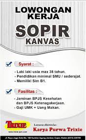 Lihat lowongan kerja di jora. Loker Sopir Soloraya Lokercumacuma