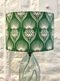 Emerald Green Thistle Lampshade