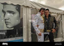 Elvis white suit hi-res stock photography and images
