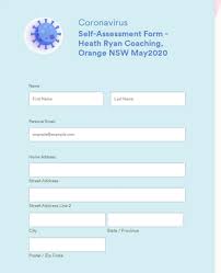 This kind of information gathering can, at times, be difficult to process unless all employees present the required information in the same. Coronavirus Self Assessment Form Heath Ryan Coaching Orange Form Template Jotform